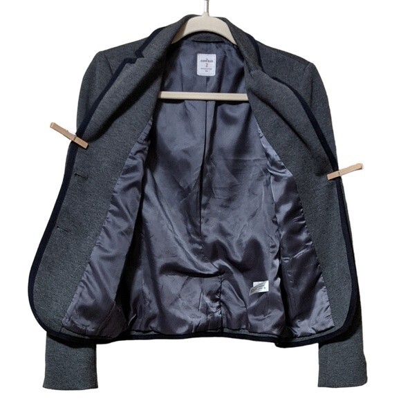 Gap Academy Blazer heather grey academia collegiate uniform preppy 2 - Picture 8 of 10